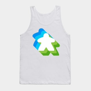 Green and Blue Board Game Meeple Tank Top